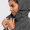 JackWolfskin Lietpaltis moterims JACK WOLFSKIN CAPE YORK COAT | tamsiai pilkas