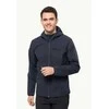 JackWolfskin Vyriška striukė Jack Wolfskin BORNBERG (softshell) | night mėlynas
