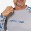 Vyriški marškinėliai su apsauga nuo saulės 50 UPF Finntrail WAVE 6612 | Pilkas