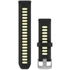„Garmin“ greito atlaisvinimo apyrankės (20 mm), juodos/amperinės, geltonos spalvos silikoninės