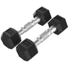 None Hanteliai TUNTURI Platinum Hex Rubber Dumbbell, 1-50kg (Svoris: 2 x 2kg)
