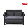 Keter Corfu Love Seat sofa - Grafito
