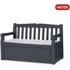 Keter EDEN GARDEN BENCH suoliukas 265L - Grafito/pilka