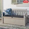 Keter EDEN GARDEN BENCH suoliukas 265L - Grafito/pilka