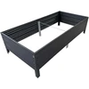 Klasika Garden NAUJIENA! GPPS pakelta lysvė KLASIKA Woodlook - Antracito (pilka) - 150 x 50 x 30 cm