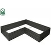 Modulinė pakelta lysvė KLASIKA GARDEN L-forma - RAL 7016