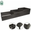 Modulinė pakelta lysvė KLASIKA GARDEN "Laiptai" - RAL 8017