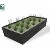 Pakelta lysvė KLASIKA GARDEN, chaki spalvos 20 cm aukščio