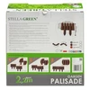 Stella Green Stella Žalias Plastikinė sodo tvorelė PA22 BOX, 2,2 m, Stella Žalias - Pilka