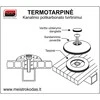 Termotarpinė plastikui, bronzinė/skaidri - Skaidri