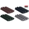 Tvoros juostos klipsai BAUSWERN PREMIUM 190 mm (10vnt) - RAL 6005 (Žalia)