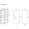 Wiesbaden Sanitair Dušo durys WIESBADEN Horizon 90x200