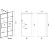 Wiesbaden Sanitair Dušo durys WIESBADEN Horizon 90x200