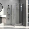 Dušo kabina AQUALUX Hinged DW 90x90, dešininė