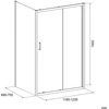 Dušo kabina CITY Asti chrome DW 120x70