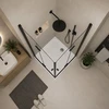Dušo kabina SANREMO Juodas DD 90x90