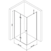 Dušo kabina SANREMO Juodas DW 90x90