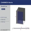 Dušo sienelė AQUABATOS Cannes Walk-in 70x197