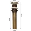 Praustuvo dugno vožtuvas SM SW1206 Bronze
