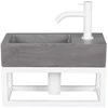 Praustuvo komplektas DIFFERENZ Juti Concrete 38,5 cm
