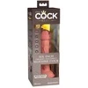 Pipedream KING COCK ELITE 6 colių dvigubo tankio vibruojantis silikoninis penis LIGHT