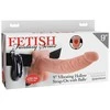 Pipedream FETISH FANTASY SERIES 9 colių vibruojantis tuščiaviduris dirželis su kamuoliukais LIGHT