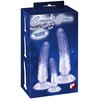 Crystal 3pcs natural dildo set