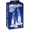 Crystal 3pcs natural dildo set
