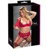 Cottelli Curves Liemenėlės rinkinys raudonas 90E/XL