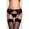 Obsessive - Charms Garter Belt &amp; Thong Juodas L/XL