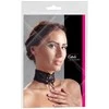 Juodas nėriniuotas choker kaklo papuošalas