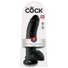 King Cock Dark KC 9" varpa su kiaušiniais, tamsi