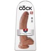 Pipedream King Cock 9 colių rutuliai Tan