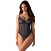 Blue Mėlyna Crotchless Body Nightly Mėlyna