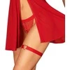Obsessive red garter Elianes One Size