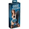 You2Toys Juodas Giant Latex Balloon pripučiamas dildo