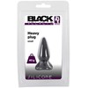 Black Velvets Juodas Velvets Analinis kištukas silikoninis sekso kištukas mažas 7cm