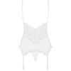 Obsessive - 810-COR-2 korsetas ir stringai baltas S/M