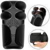 Pulsuojantis ir vibruojantis masturbatorius su atidarymo ir uždarymo rankenėlėmis