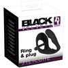 Black Velvets Juodas Velvets Ring &amp; Plug