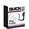 Black Velvets Juodas Velvets Ring &amp; Plug