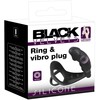 Black Velvets Juodas Velvets Vibruojantis silikoninis kištukas