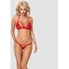 Obsessive - 838-SET-3 Set 2 pcs Raudona L/XL