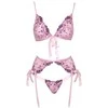 seksualus 2 dalių komplektas Bra Set Embroidery L/XL