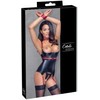 Cottelli Bondage Basque juodas/red XL