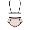 Obsessive Obsessive - Lilines 2-pcs set S/M seksualus liemenėlės ir kelnaičių komplektas