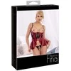 Abierta Fina seksualus 2 dalių komplektas Shelf Bra Set red 80B/M