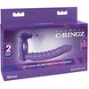 Pipedream FANTASY C-RINGZ Dvigubas silikoninis penetratorius triušis, violetinis