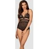 Obsessive - 838-TED-1 Teddy Open Crotch Juodas S/M