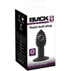 Black Velvets Juodas Velvets Juodas Velvets Twist butt plug